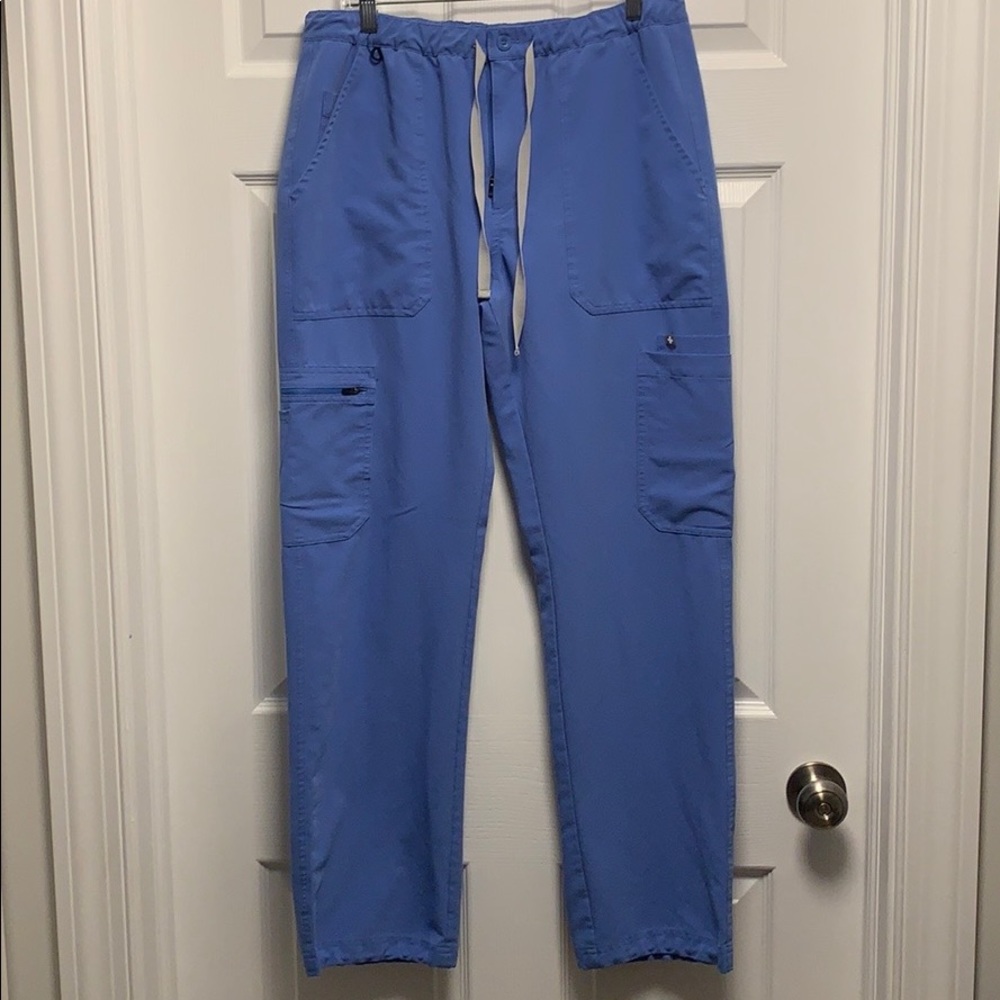 Figs Axim Cargo Scrubs Ceil Blue Pants